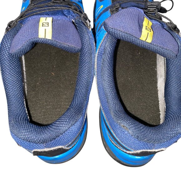 Salomon Junior XA Pro 3D CSWP Hiking Shoes Gore-Tex Waterproof Blue & Yellow low - Picture 8 of 14